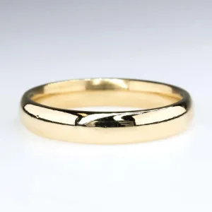 14K Yellow Gold Men's 4.1mm Wide Comfort Fit Wedding Band Ring Size 10