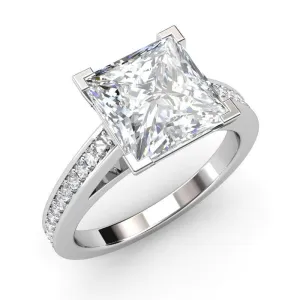 Arielle - 2 & 3 Carat Princess Cut Lab Grown Diamond Ring. Luxury & Sophistication