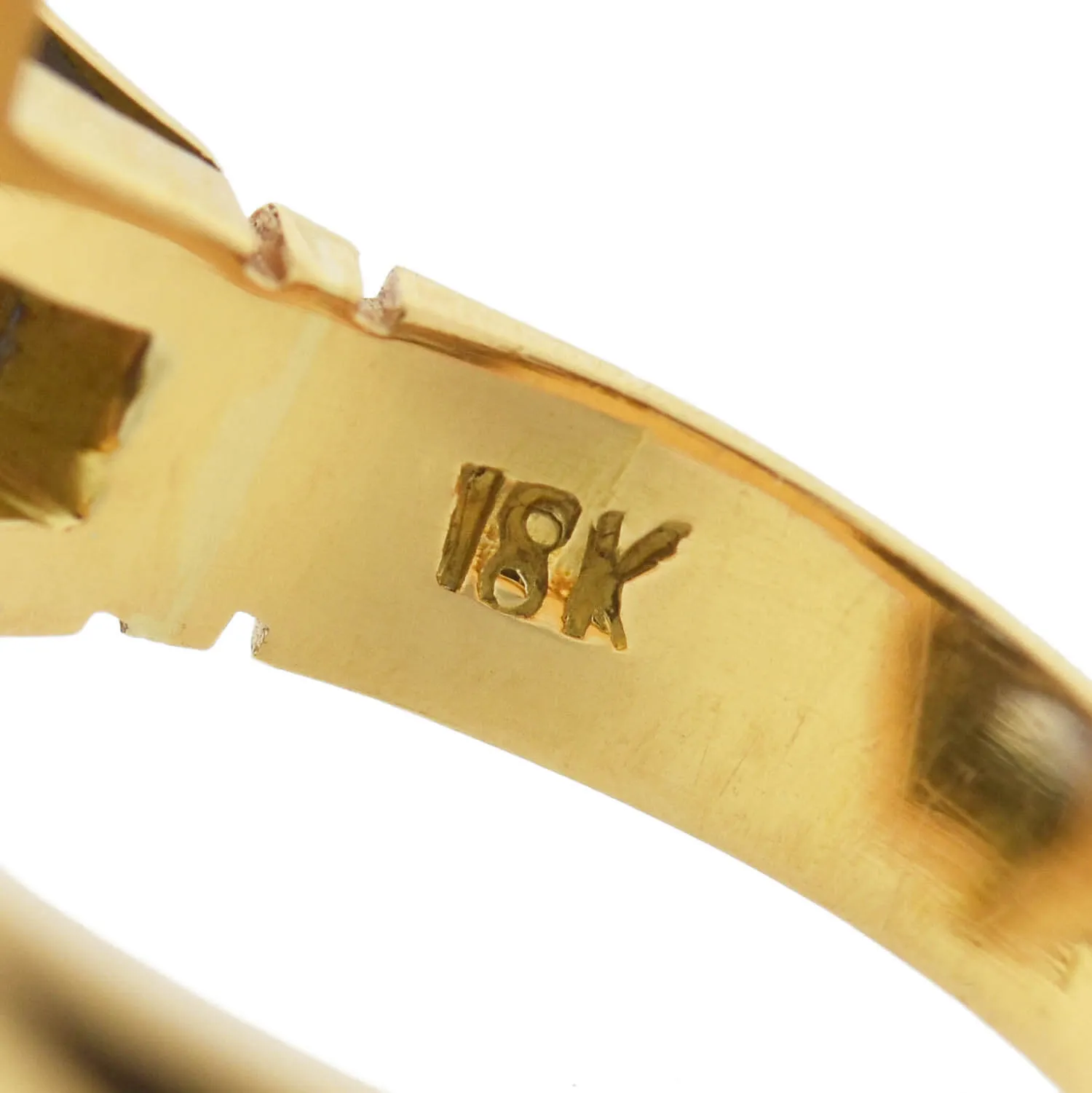 Art Deco 18kt Two-Tone Diamond   Sapphire Ring