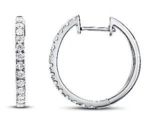 Bandiera Jewellers Diamond Hoop Earrings 0.12ct AER-5783