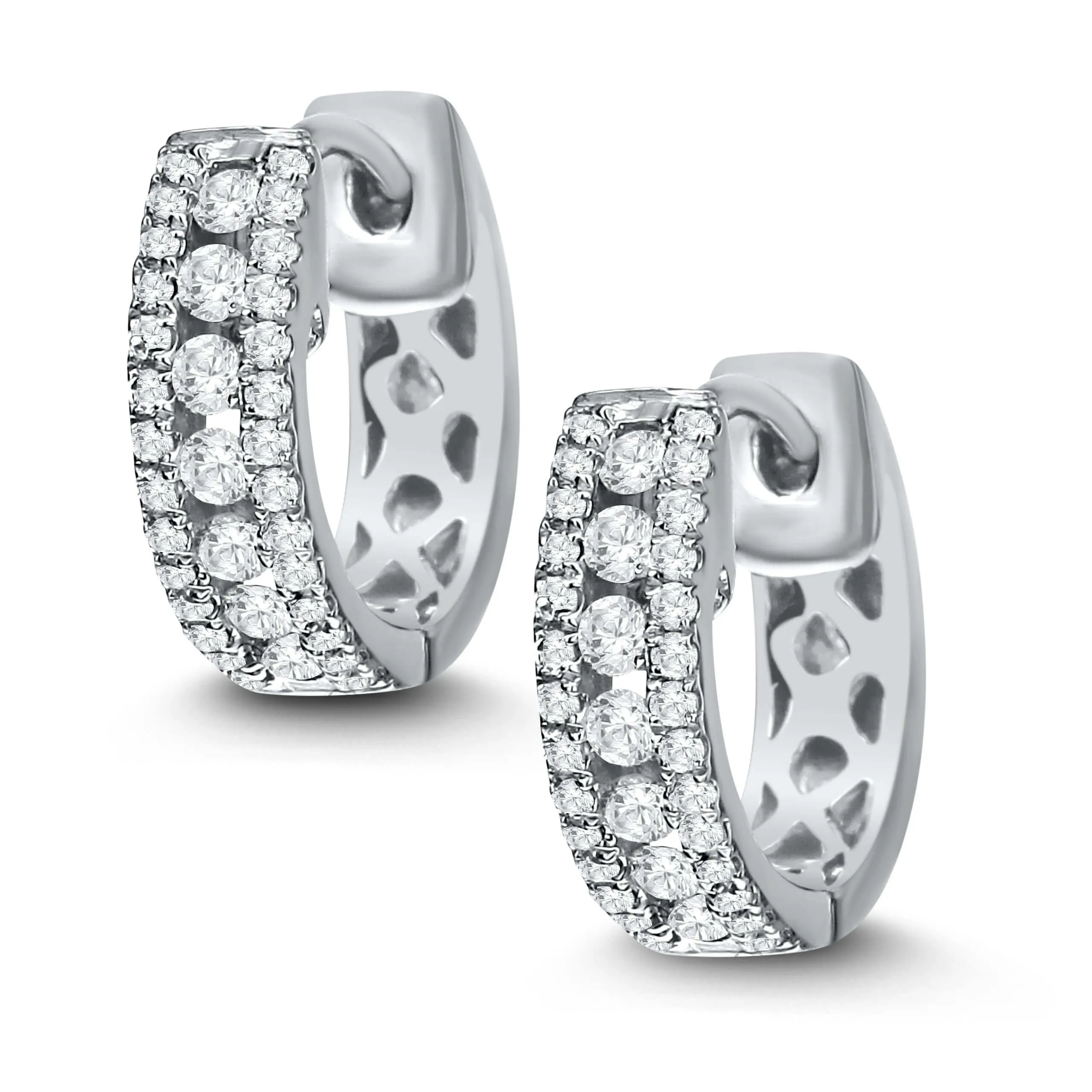 Bandiera Jewellers Diamond Hoop Earrings 0.35ct AER-5938