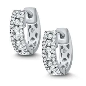 Bandiera Jewellers Diamond Hoop Earrings 0.35ct AER-5938