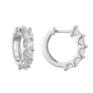 Bandiera Jewellers Diamond Hoop Earrings 1.50ct AER-16906