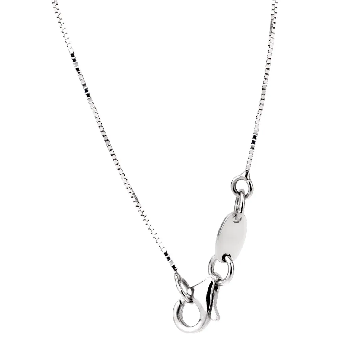 Bliss Diamond 18k White Gold Heart Necklace