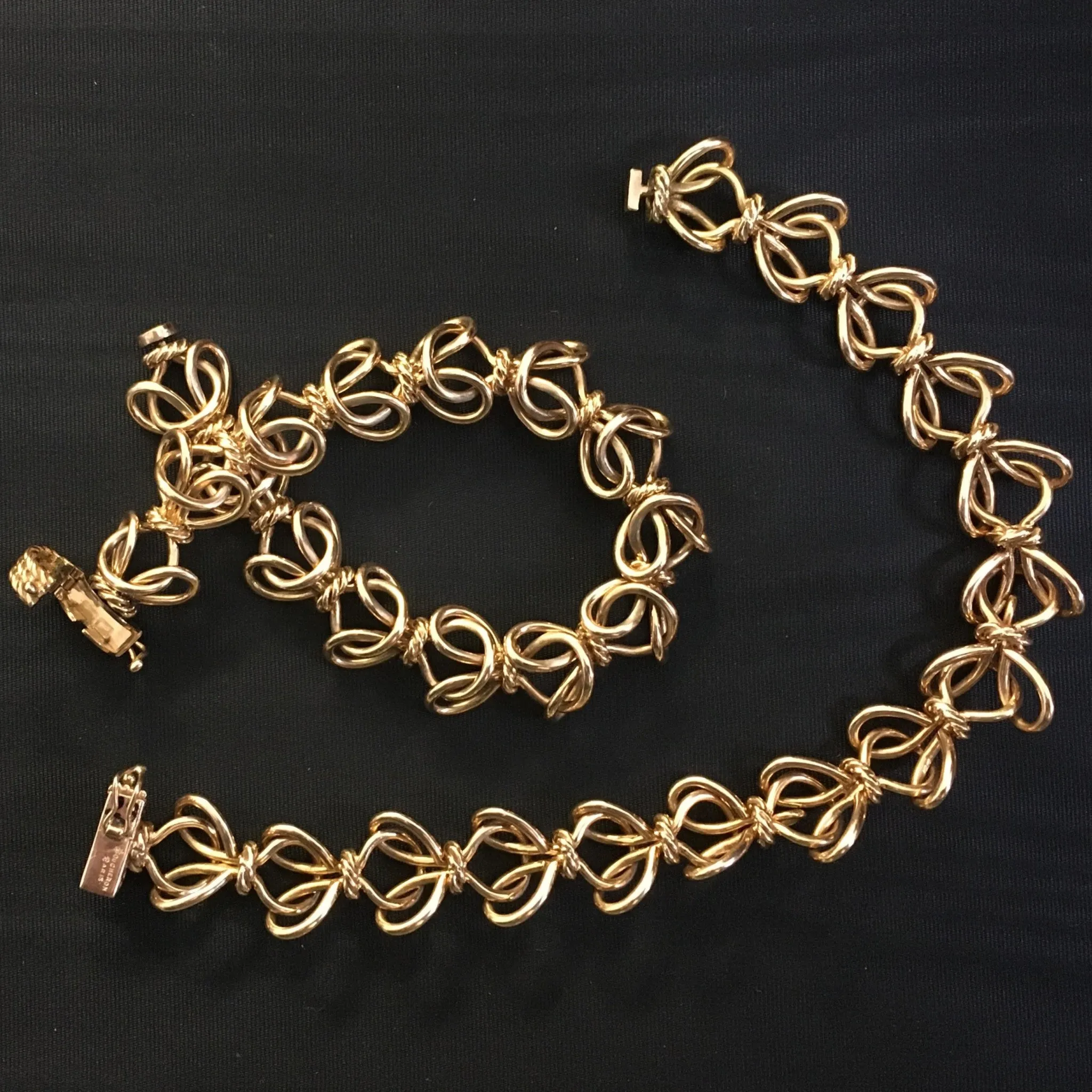 Boucheron 1950s 18KT Yellow Gold Bracelets