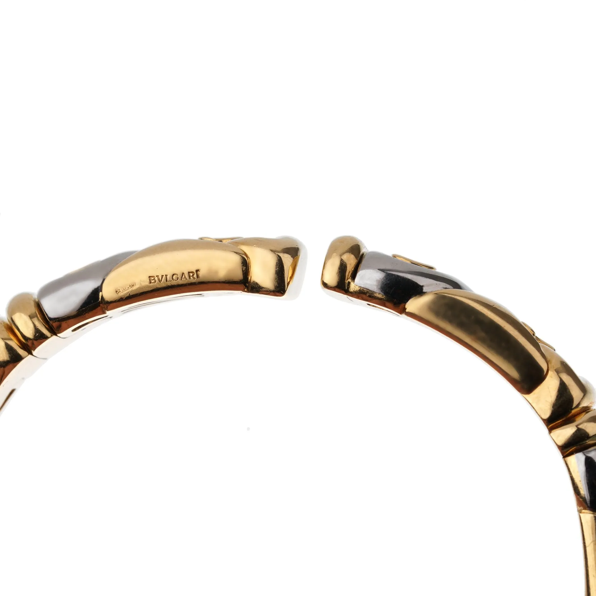 Bvlgari Vintage 18K Yellow Gold Cuff Bangle