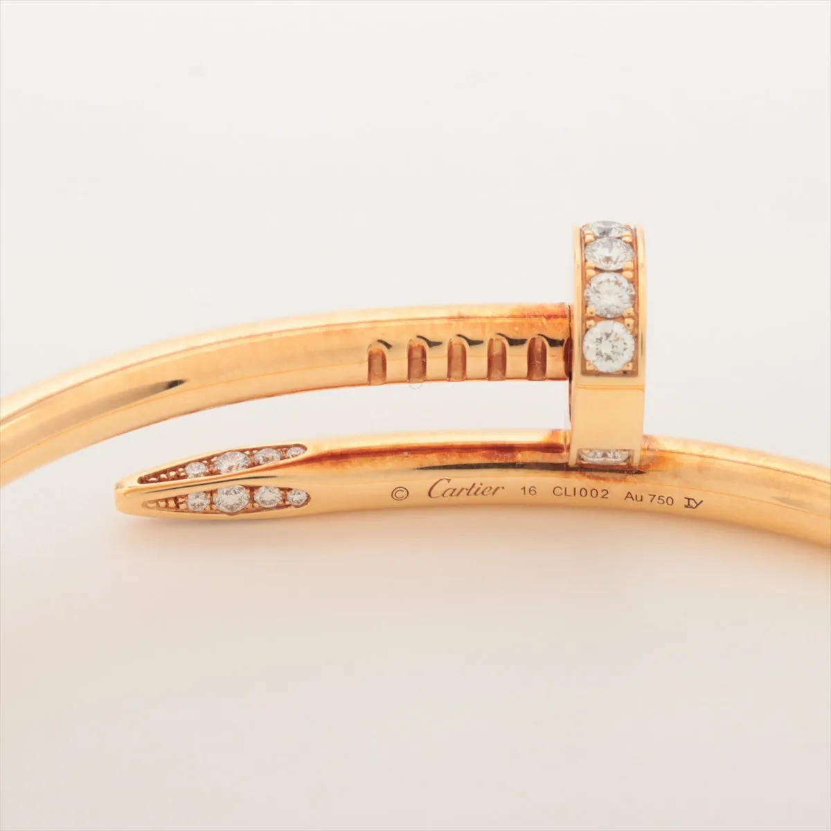 Cartier Juste un Clou 18k Yellow Gold Bracelet Classic Model Size 16