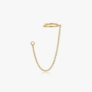 Chain Cuff Stud Jacket in Gold