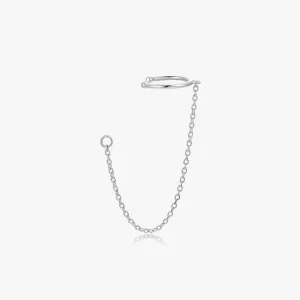 Chain Cuff Stud Jacket in Silver
