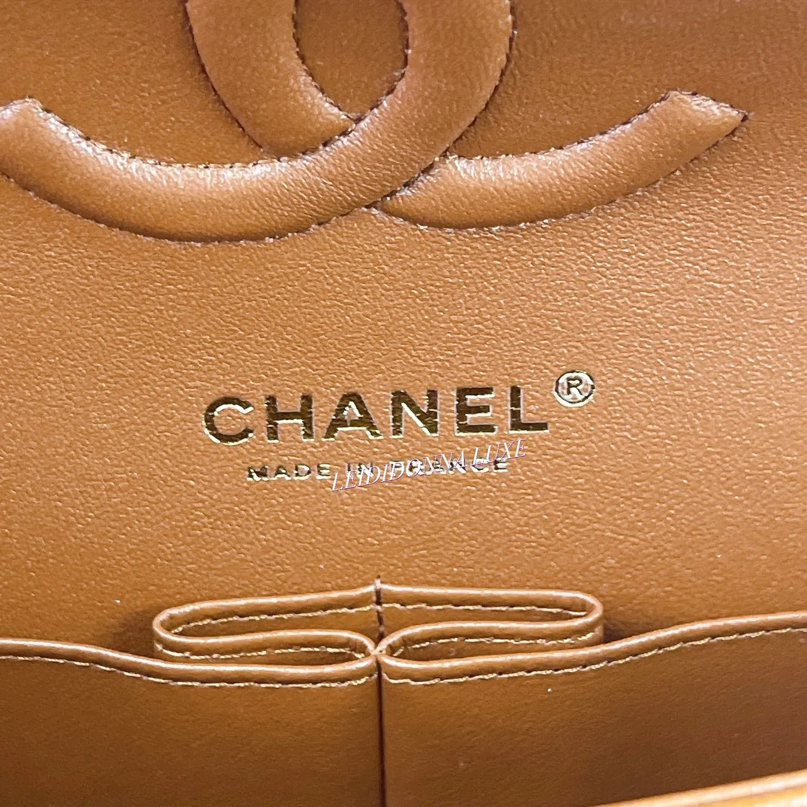 Chanel Timeless Classic Medium M/L 23A Caramel Caviar Leather Gold-tone Hardware