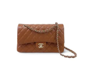 Chanel Timeless Classic Medium M/L 23A Caramel Caviar Leather Gold-tone Hardware