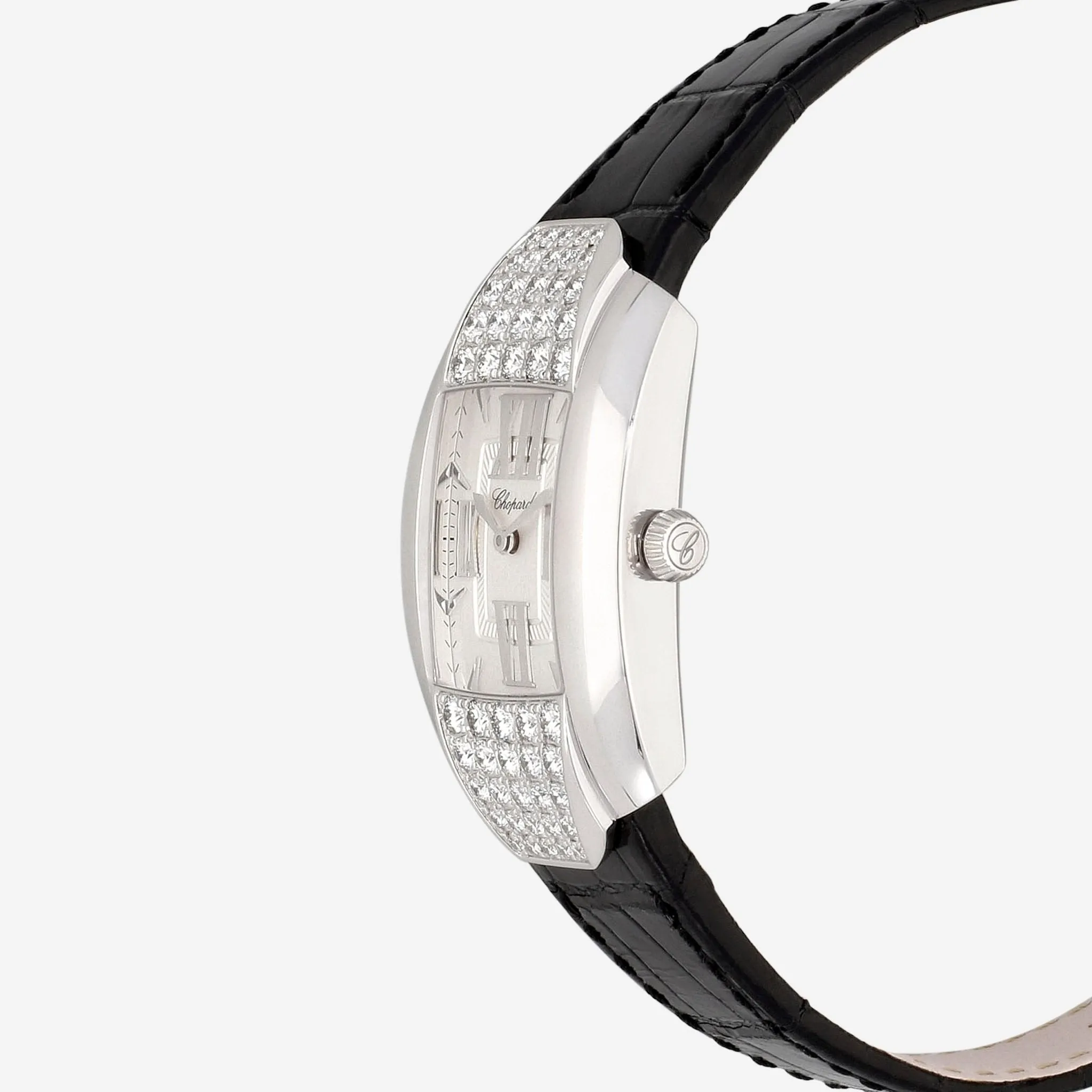 Chopard La Strada 18K White Gold Diamond Quartz Ladies Watch 419399-1001