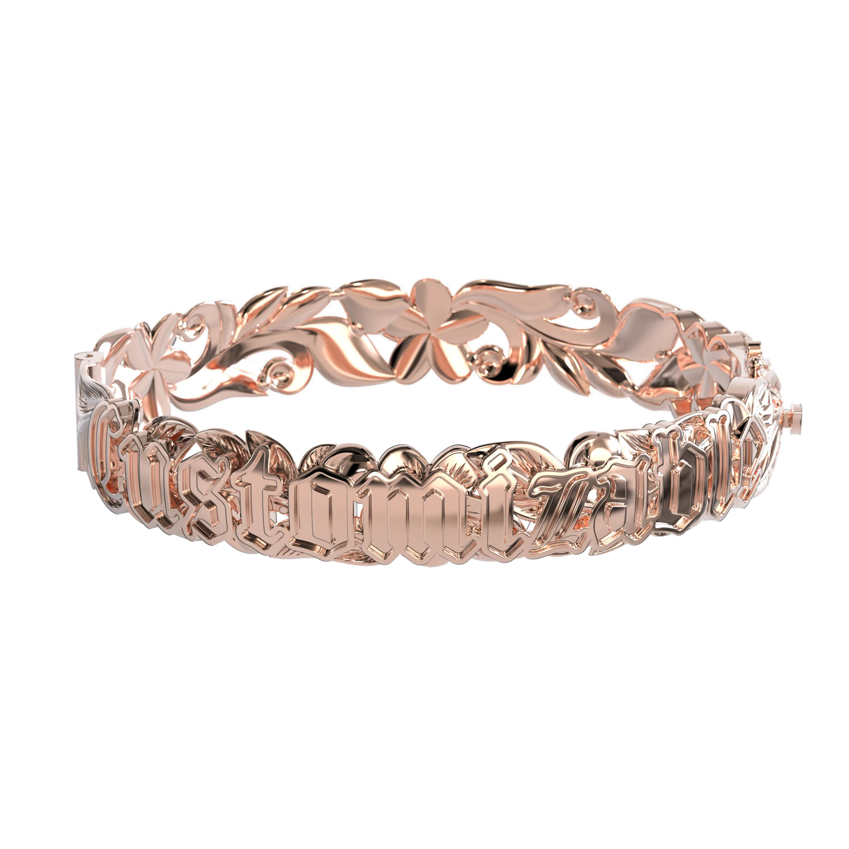 Customizable Hawaiian Hinge Bracelet