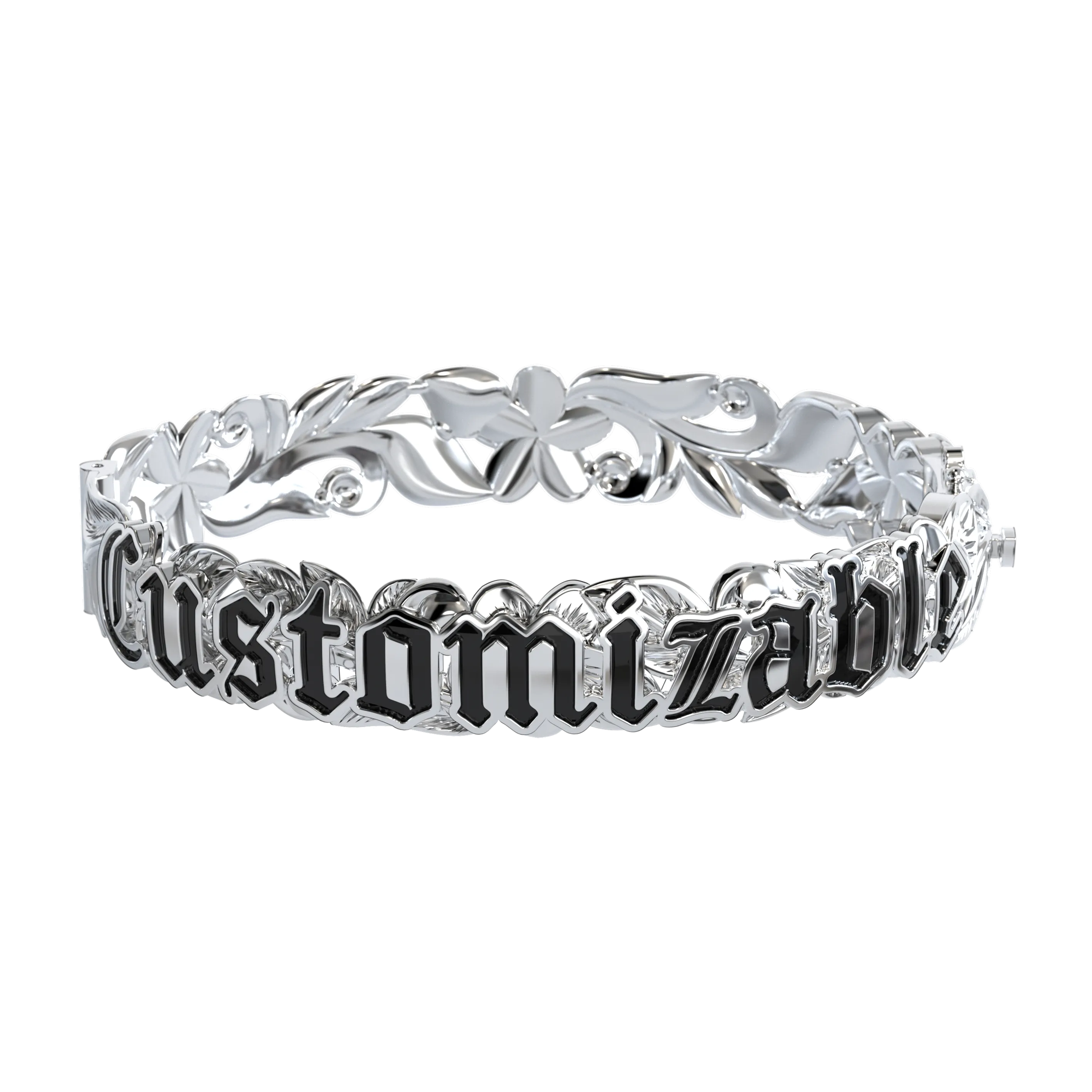 Customizable Hawaiian Hinge Bracelet