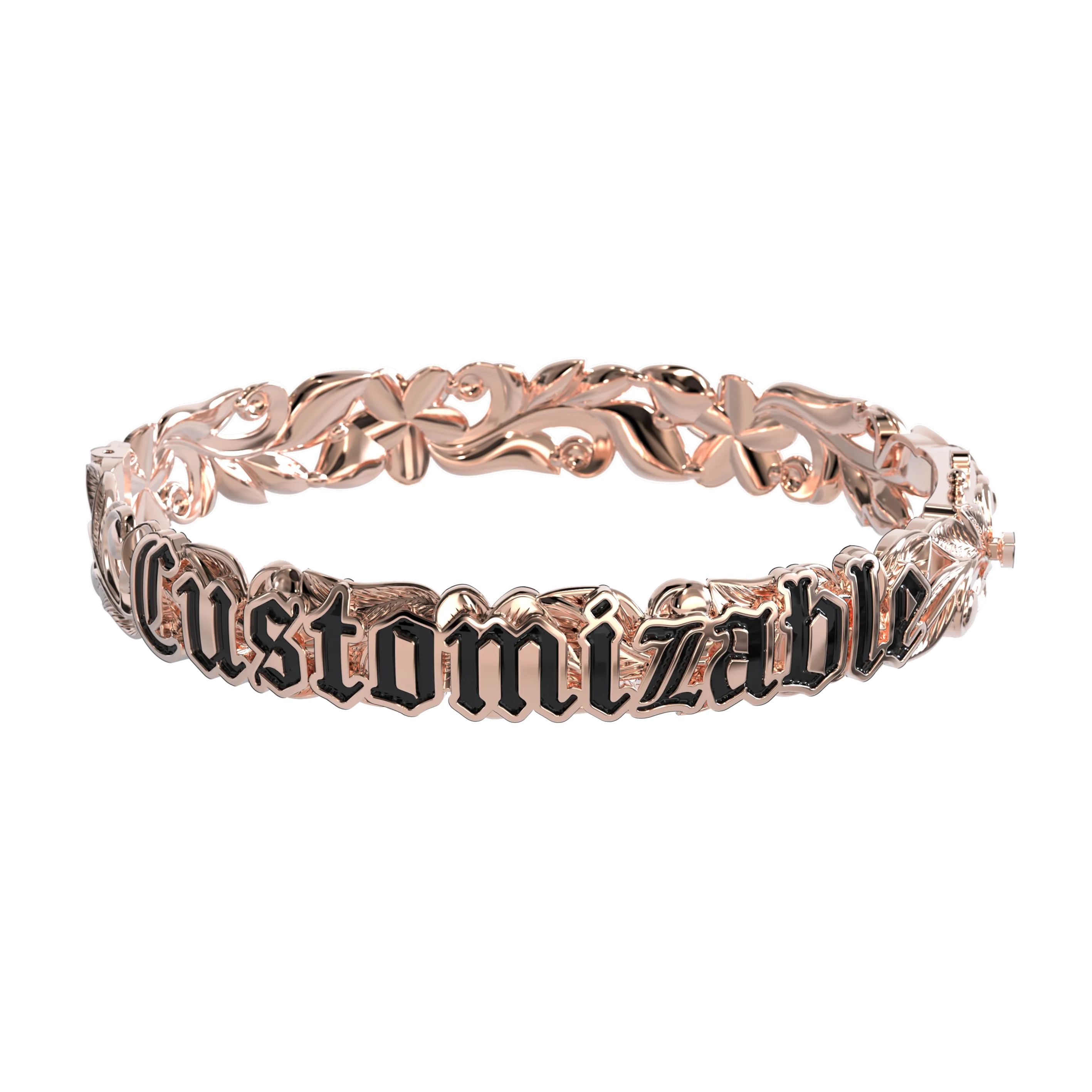 Customizable Hawaiian Hinge Bracelet
