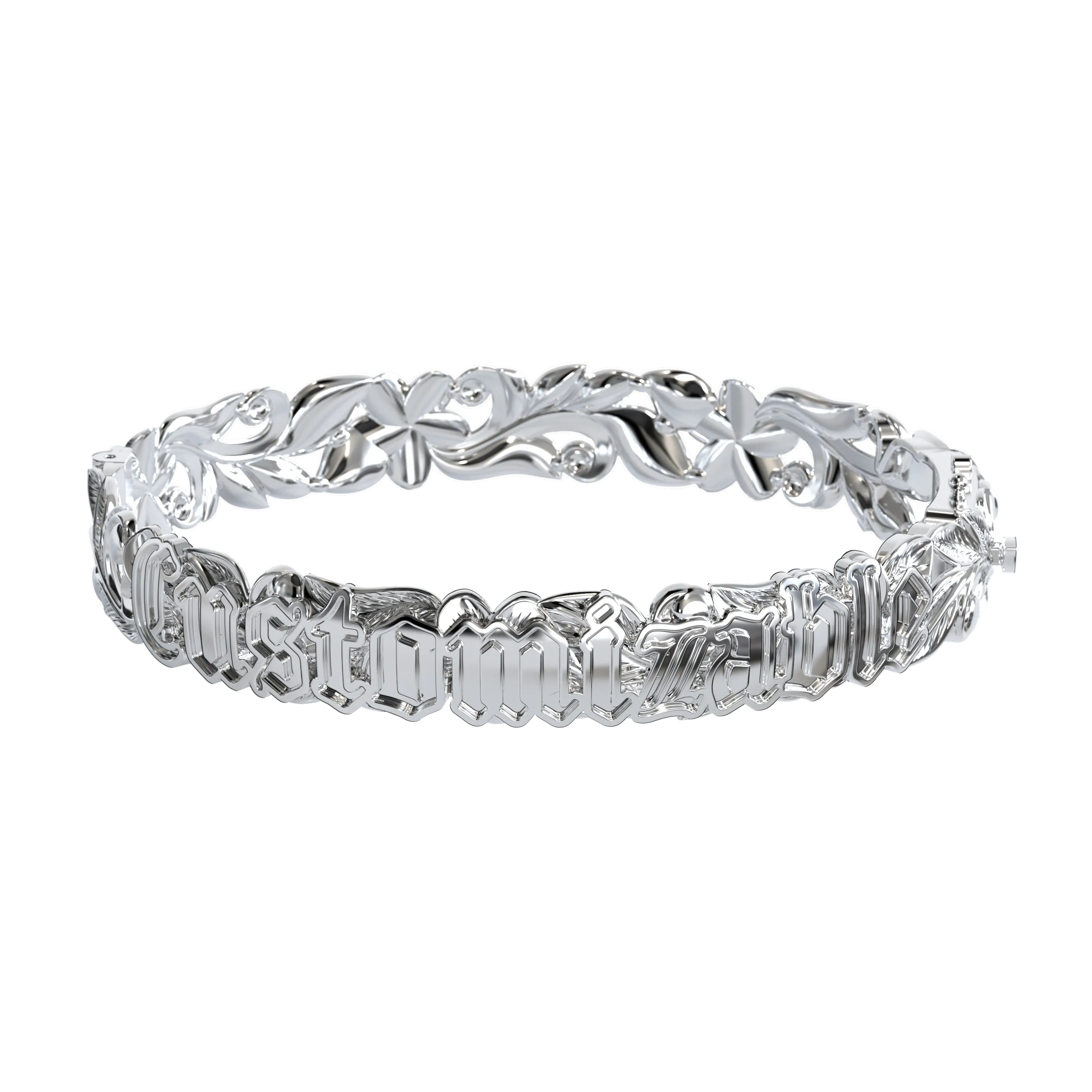 Customizable Hawaiian Hinge Bracelet