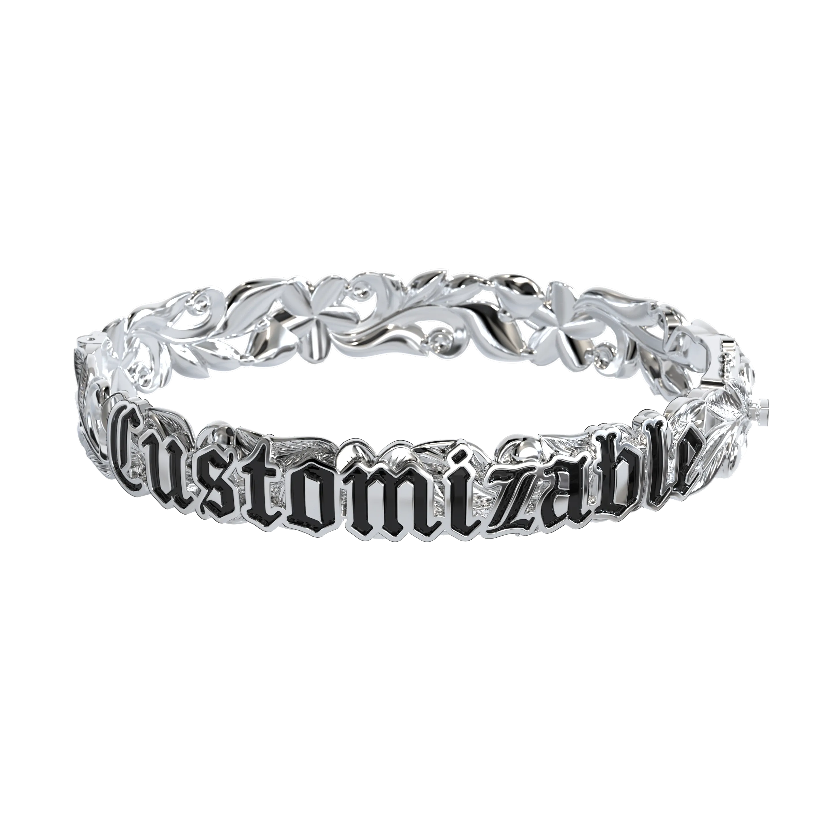 Customizable Hawaiian Hinge Bracelet