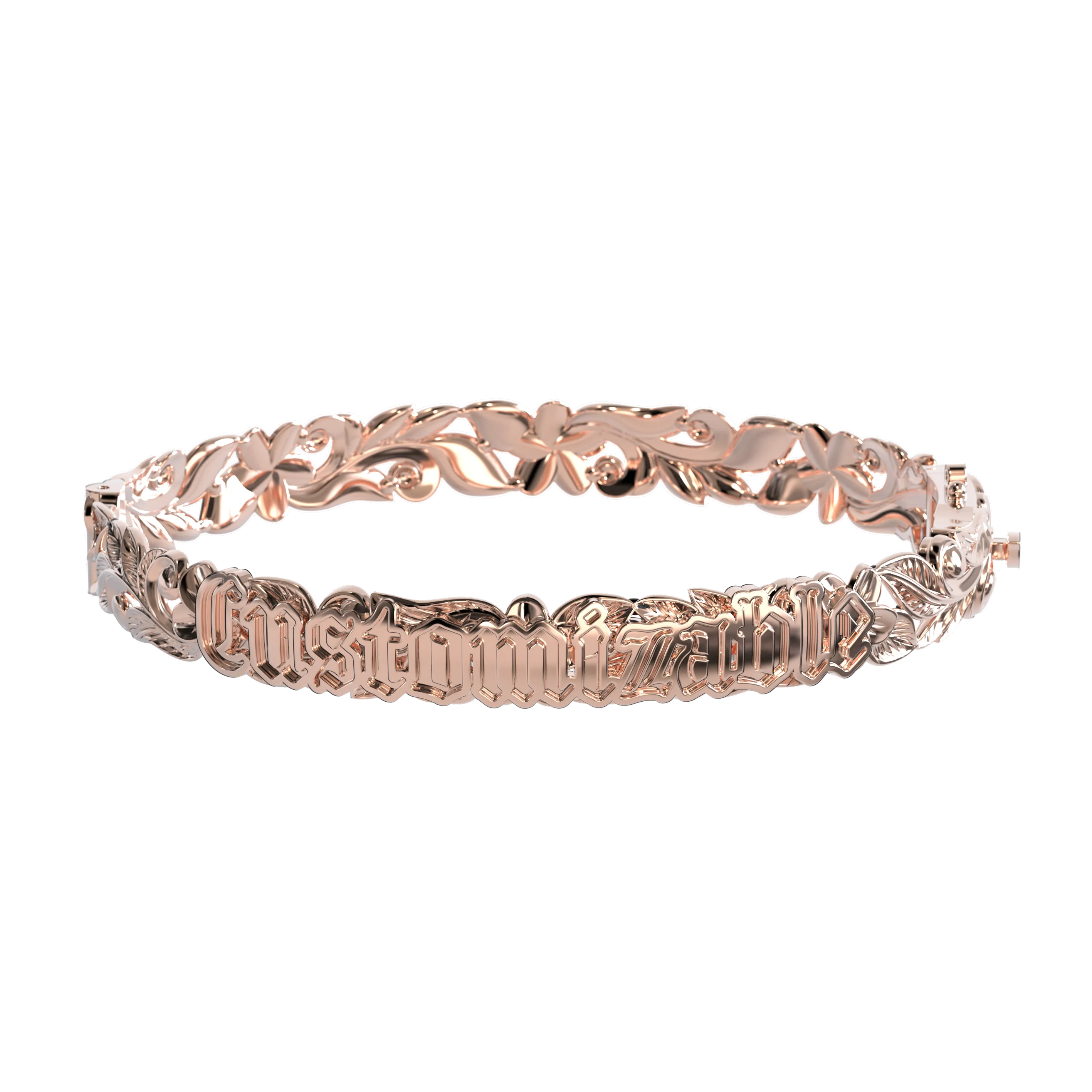 Customizable Hawaiian Hinge Bracelet