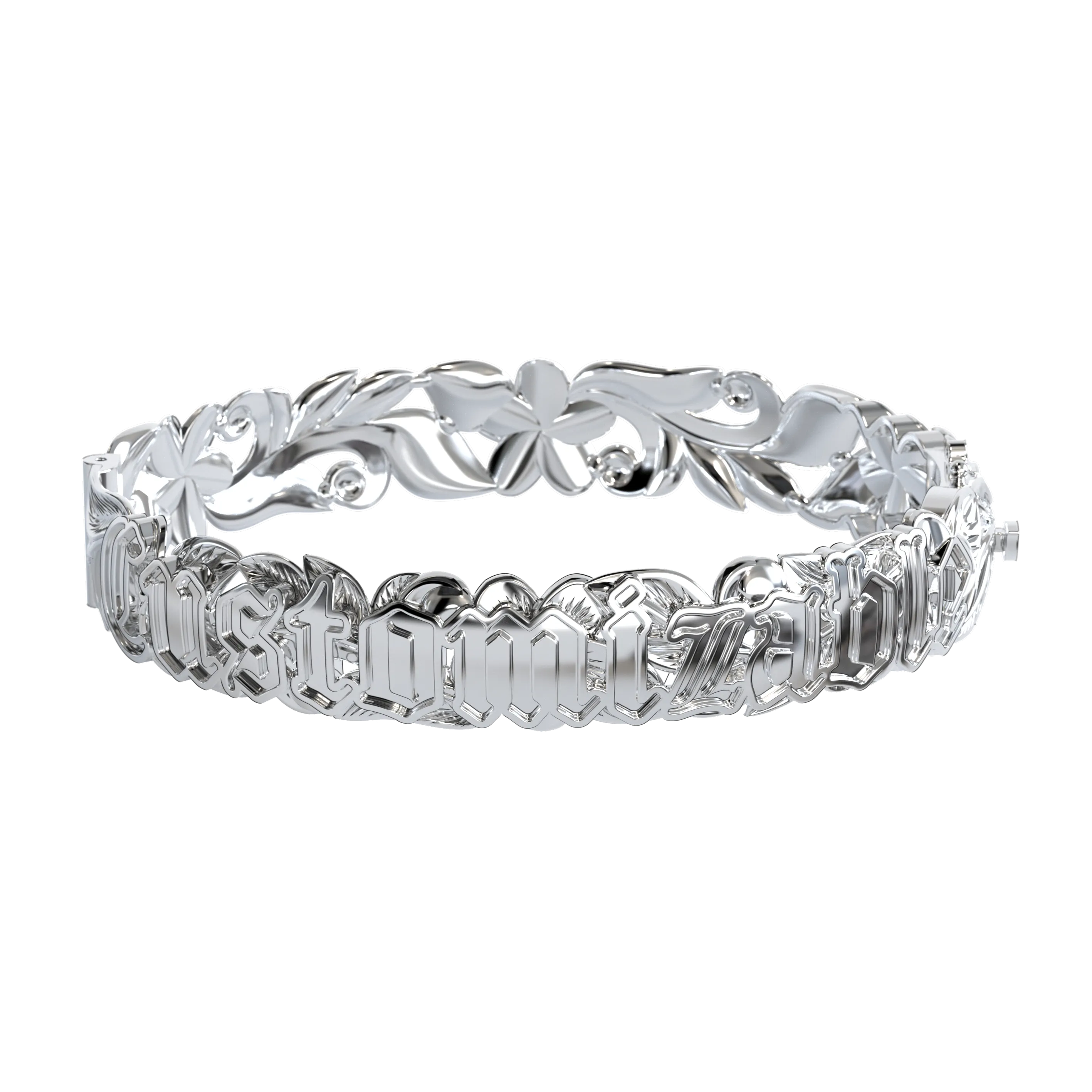 Customizable Hawaiian Hinge Bracelet