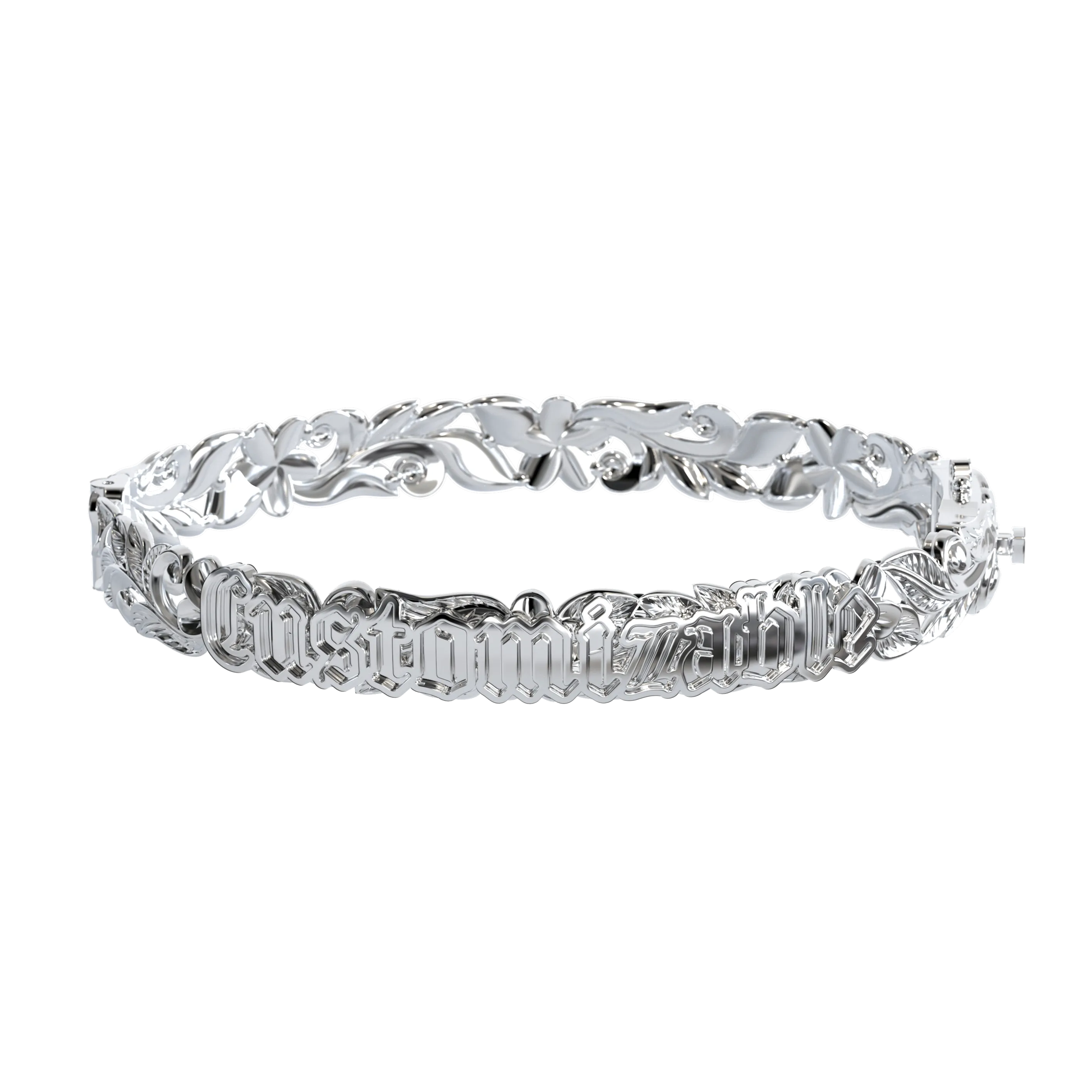 Customizable Hawaiian Hinge Bracelet
