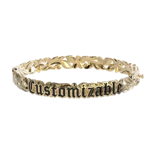 Customizable Hawaiian Hinge Bracelet