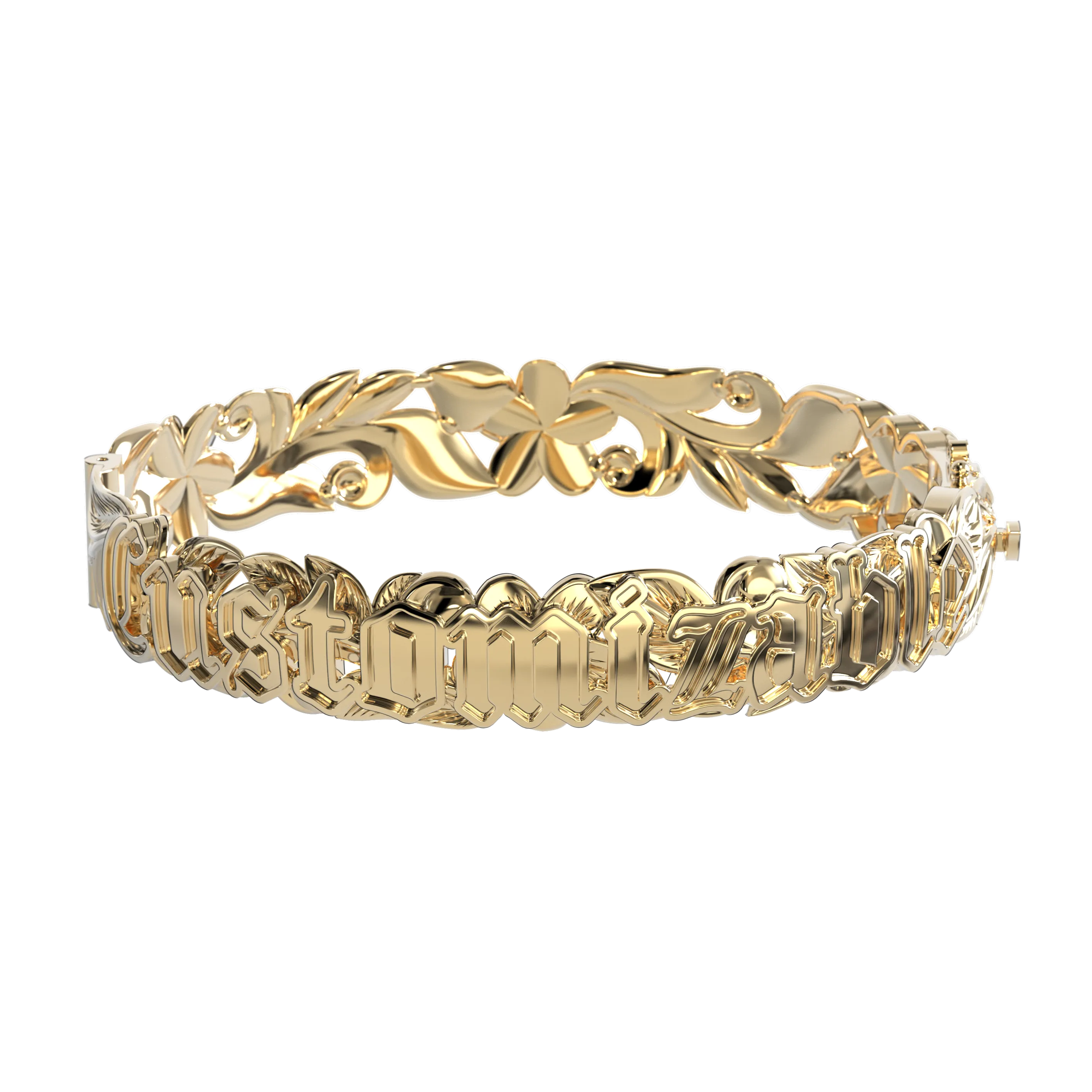 Customizable Hawaiian Hinge Bracelet