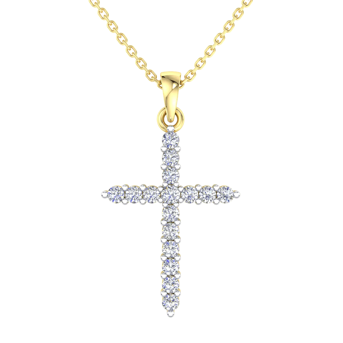 Diamond Cross Pendant - 0.25 Carats