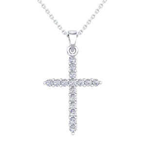 Diamond Cross Pendant - 0.25 Carats