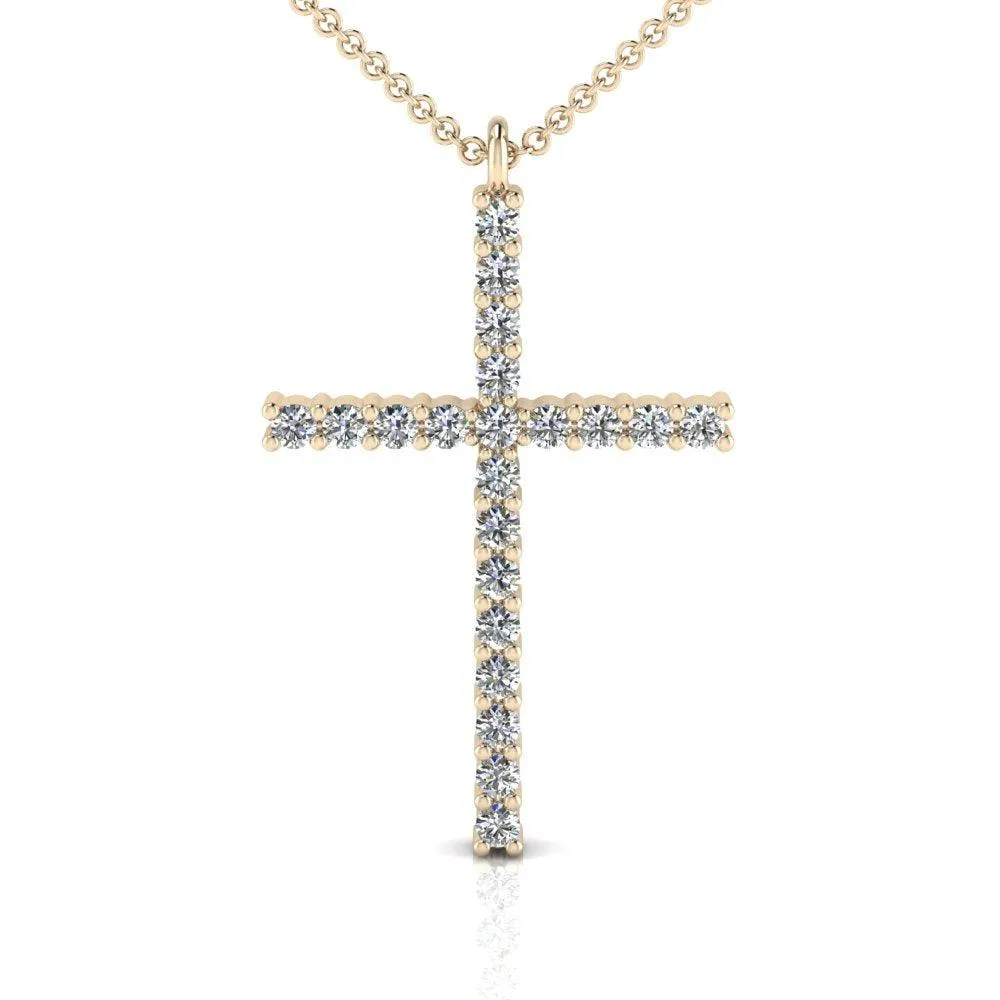 Diamond Cross Pendant 0.35 carats. Lab Grown Diamonds