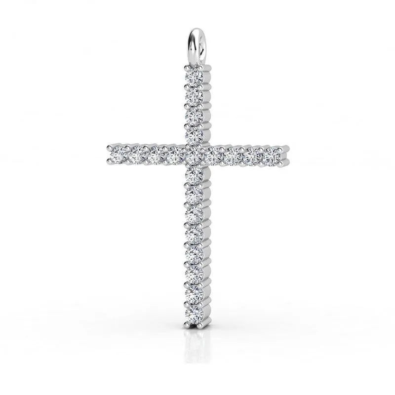 Diamond Cross Pendant 0.35 carats. Lab Grown Diamonds