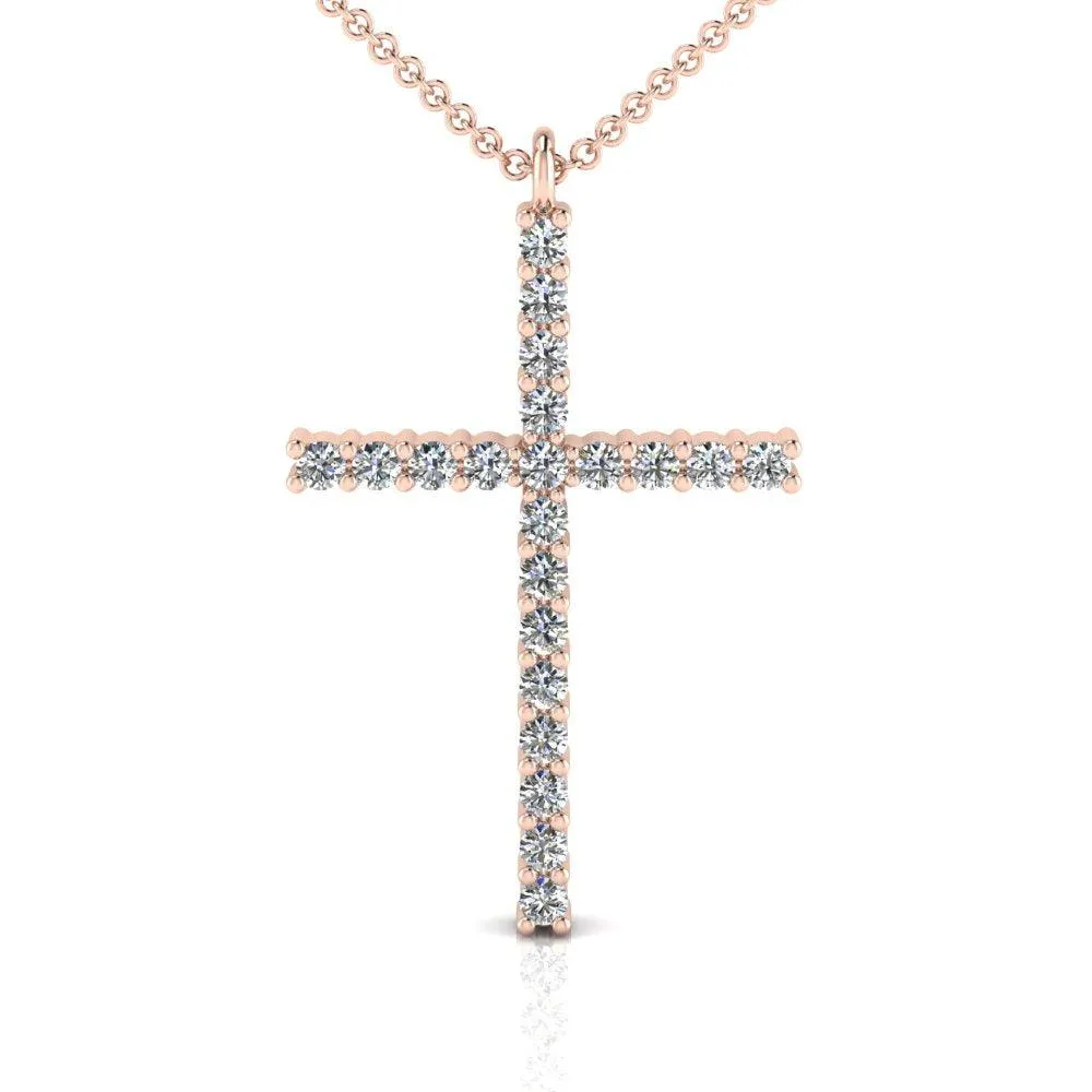 Diamond Cross Pendant 0.35 carats. Lab Grown Diamonds