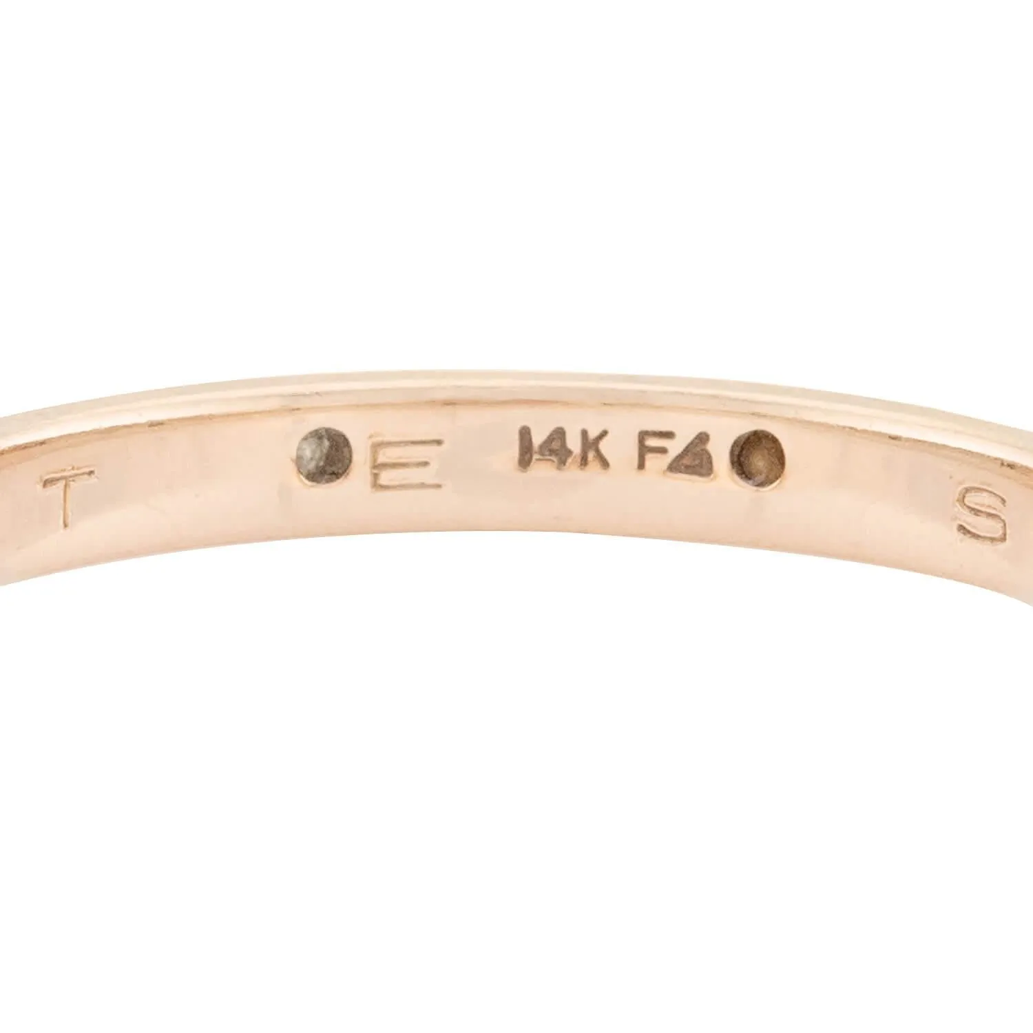 Estate 14k Diamond Mixed Metals Three Band Set