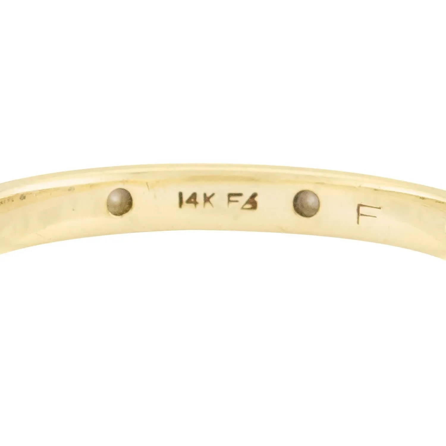 Estate 14k Diamond Mixed Metals Three Band Set