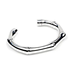 Gucci Bamboo Cuff Silver Bangle