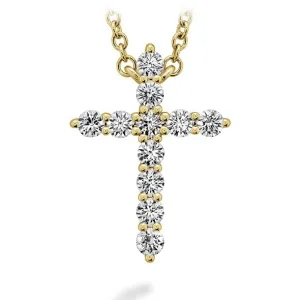 HEARTS ON FIRE SIGNATURE CROSS PENDANT