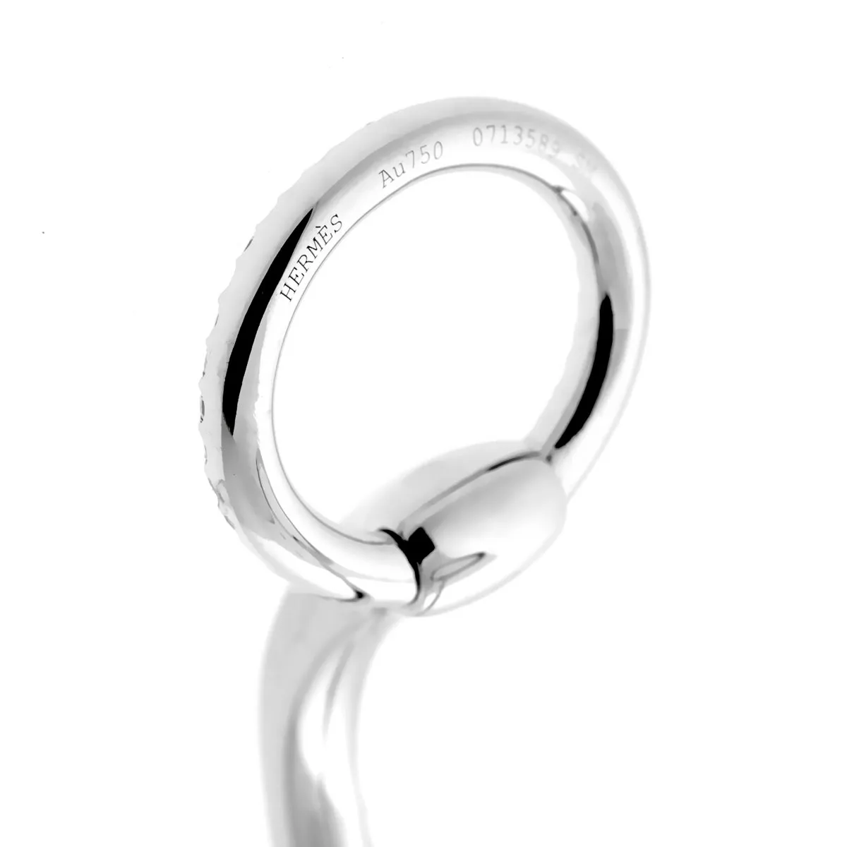 Hermes Nausicaa Diamond Cuff Bangle Bracelet