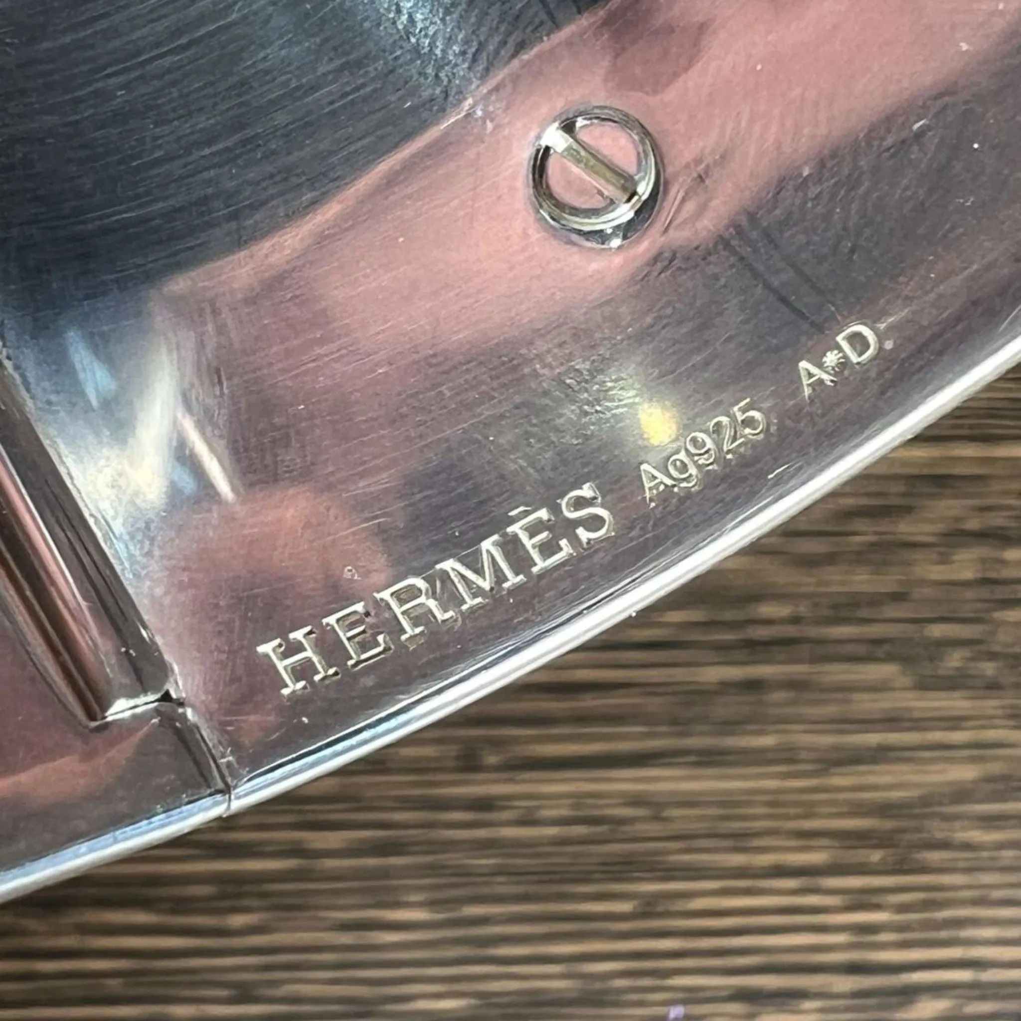 Hermes Post-1980s Silver Collier de Chien Bracelet