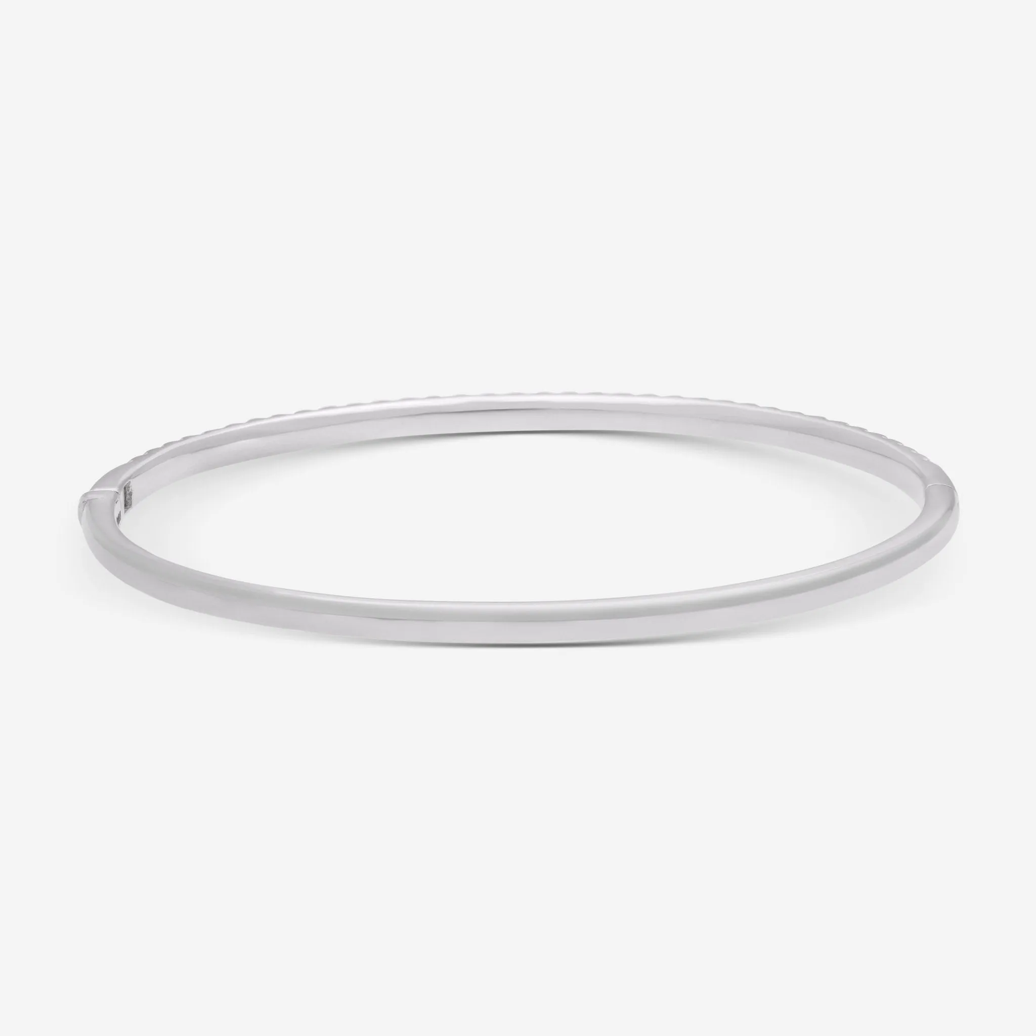 Ina Mar 18K White Gold Diamond 1.00ct.twd. Bangle Bracelet ALB-5280-16