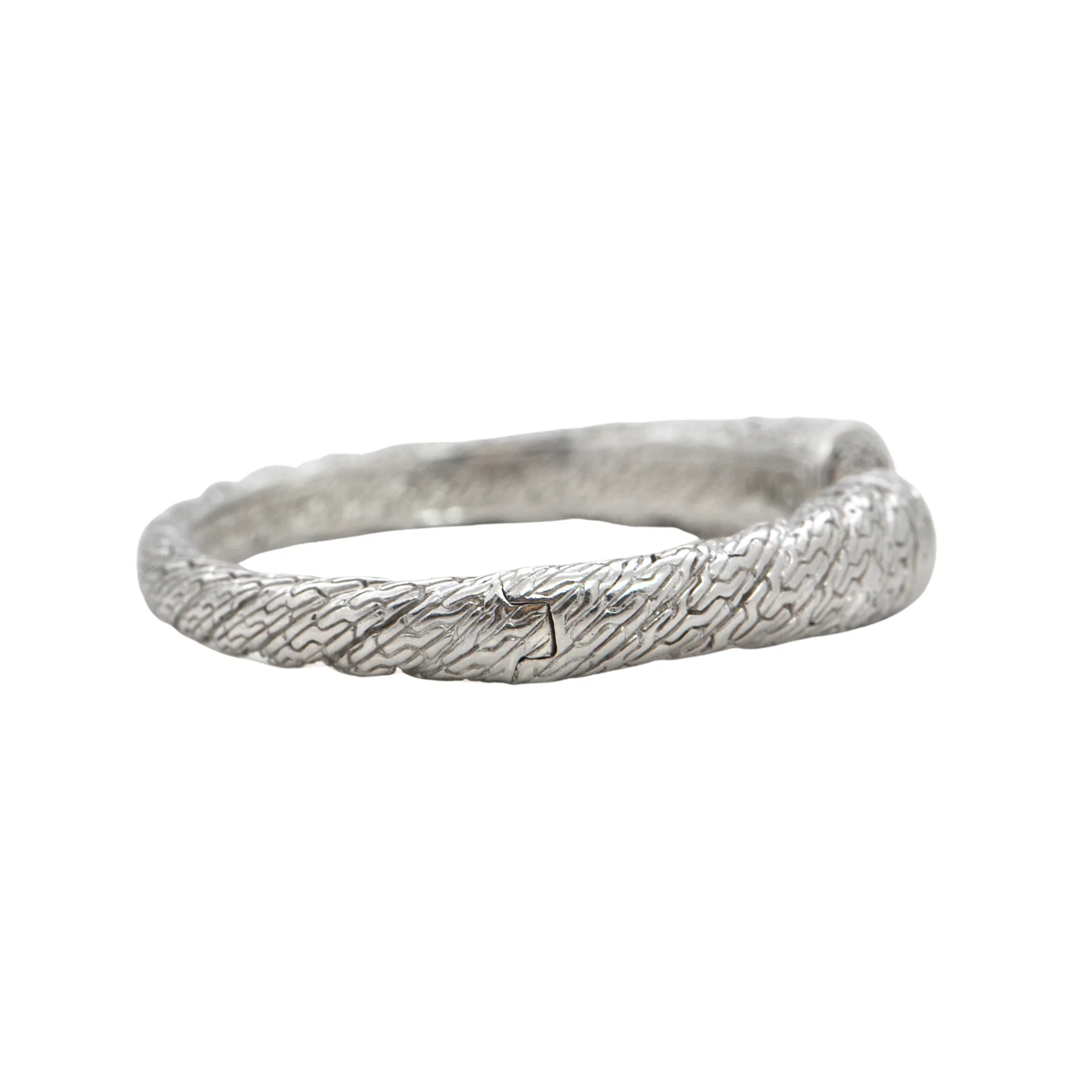 John Hardy Diamond Sterling Silver Graduated Kick Cuff