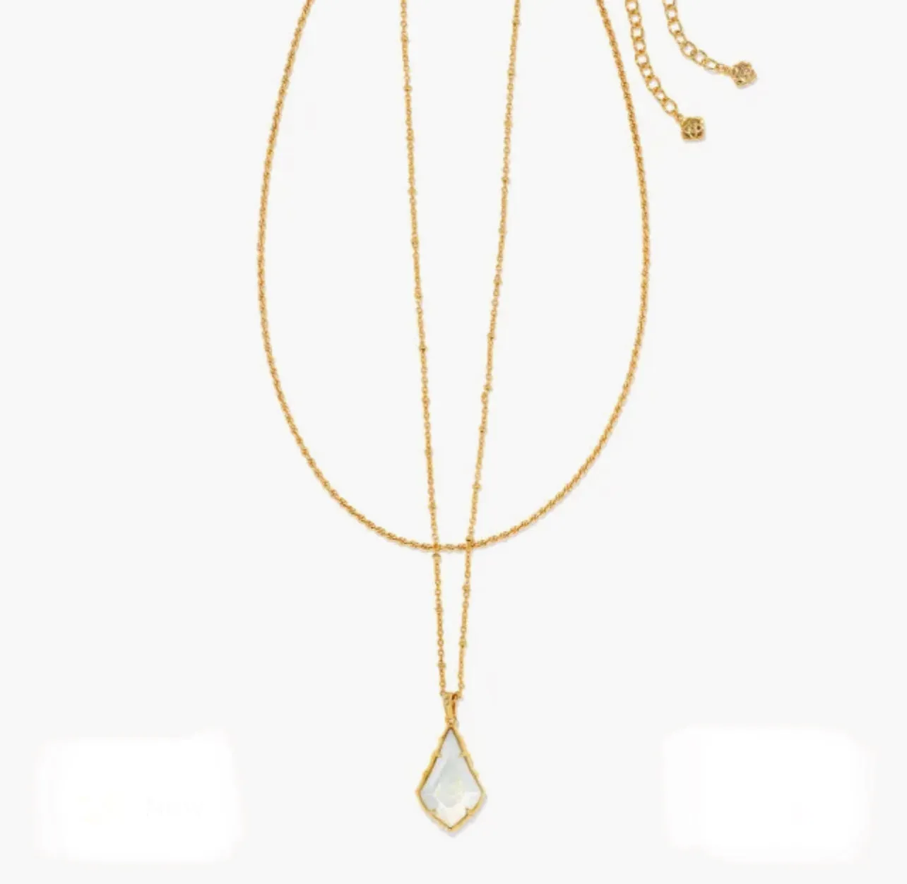 Kendra Scott-Faceted Alex Gold Convertible Necklace in Ivory llusion 9608802916
