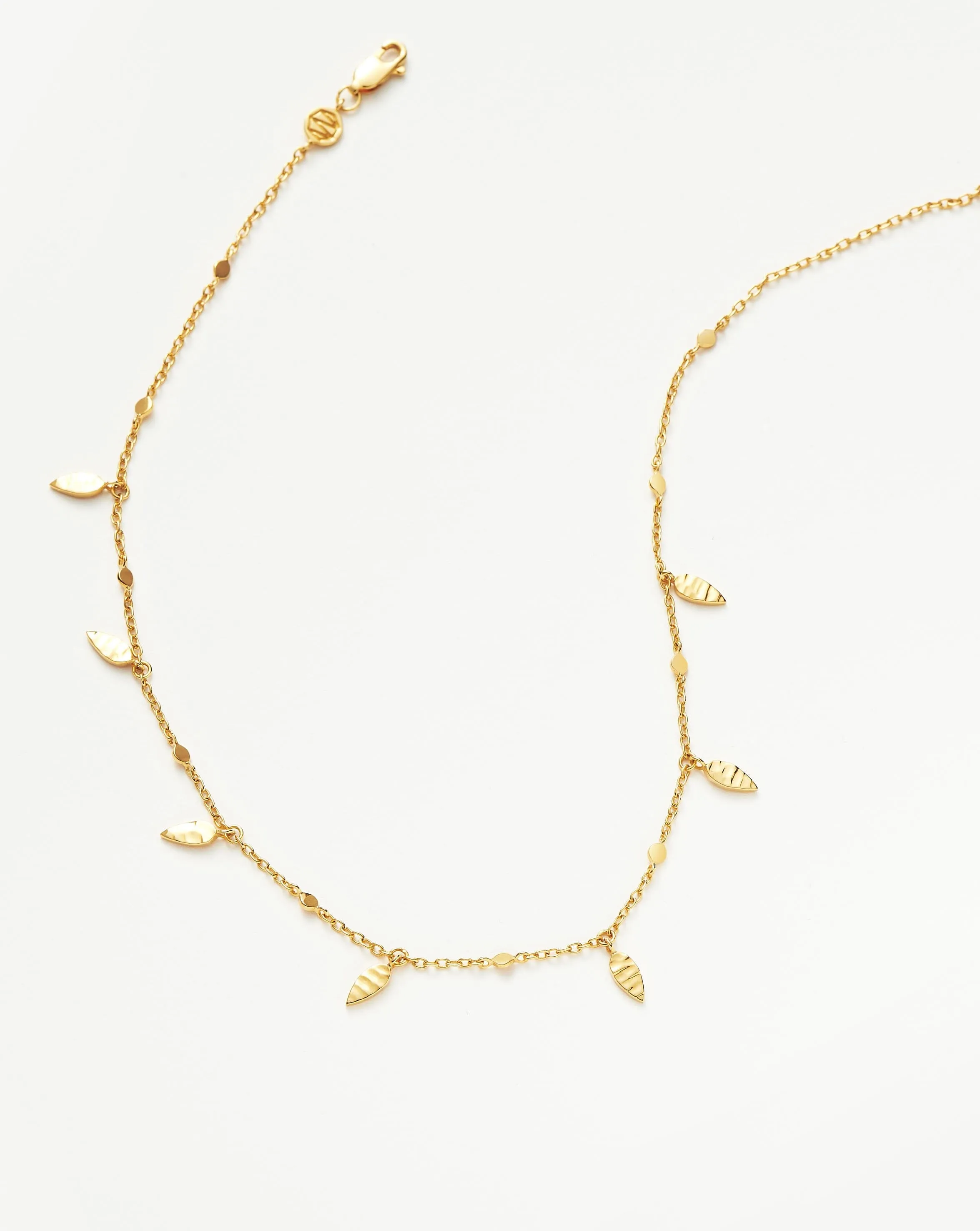 Leaf Charm Choker | 18k Gold Vermeil
