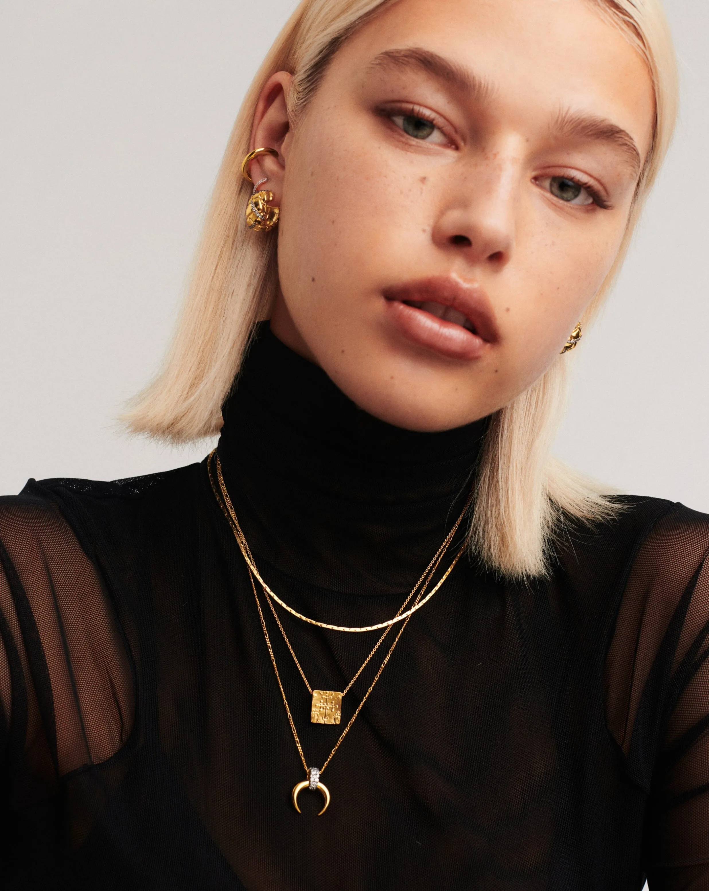 Lucy Williams Byzantine Square Coin Pendant Necklace | 18k Gold Vermeil