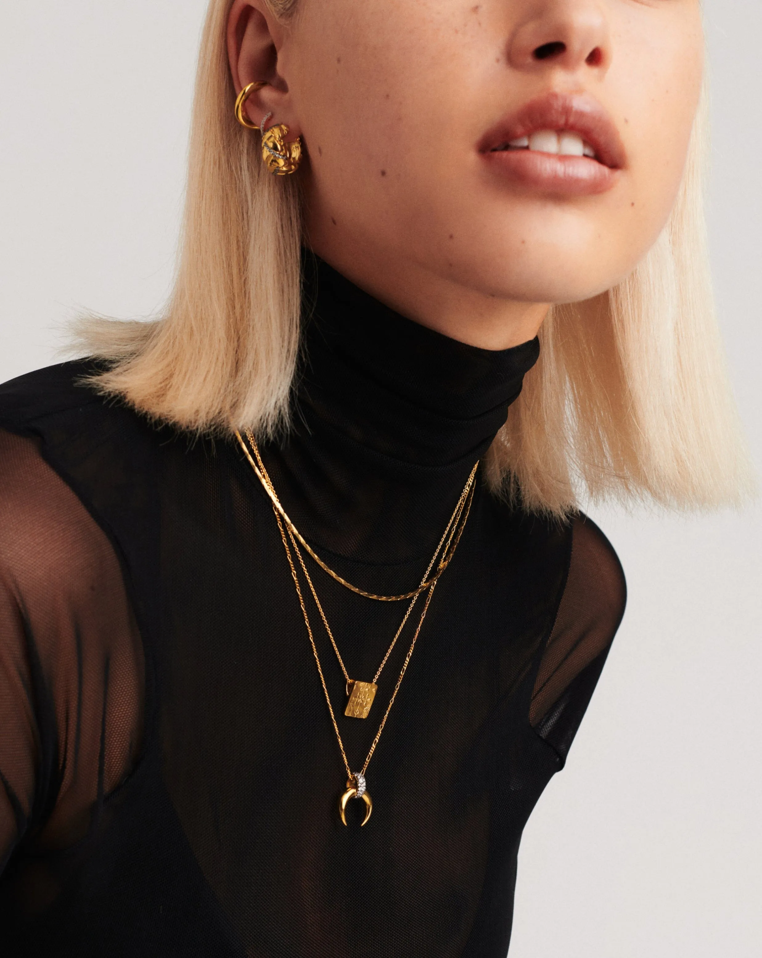 Lucy Williams Byzantine Square Coin Pendant Necklace | 18k Gold Vermeil