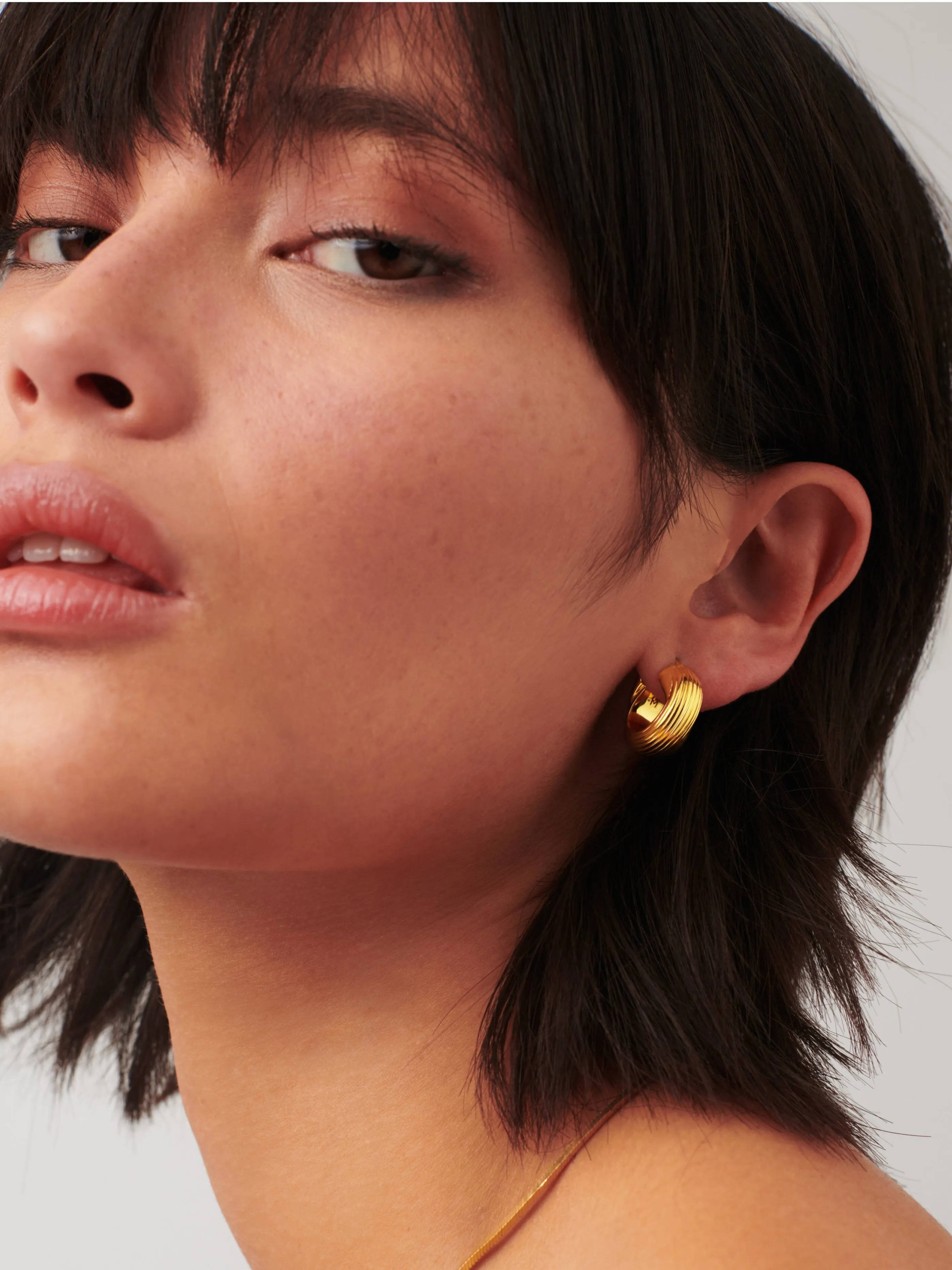 Lucy Williams Entwine Ridge Hoop Earrings