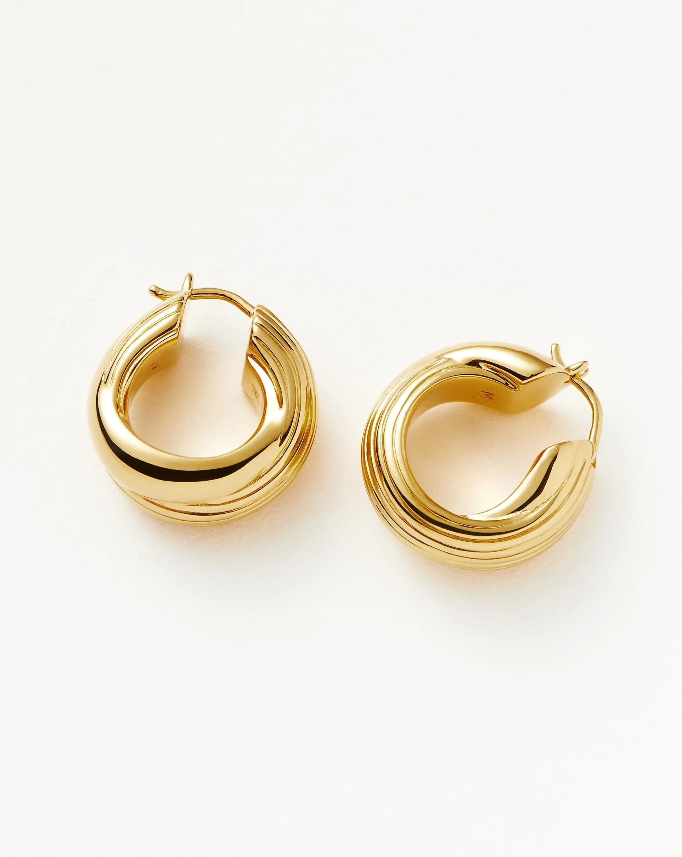 Lucy Williams Entwine Ridge Hoop Earrings