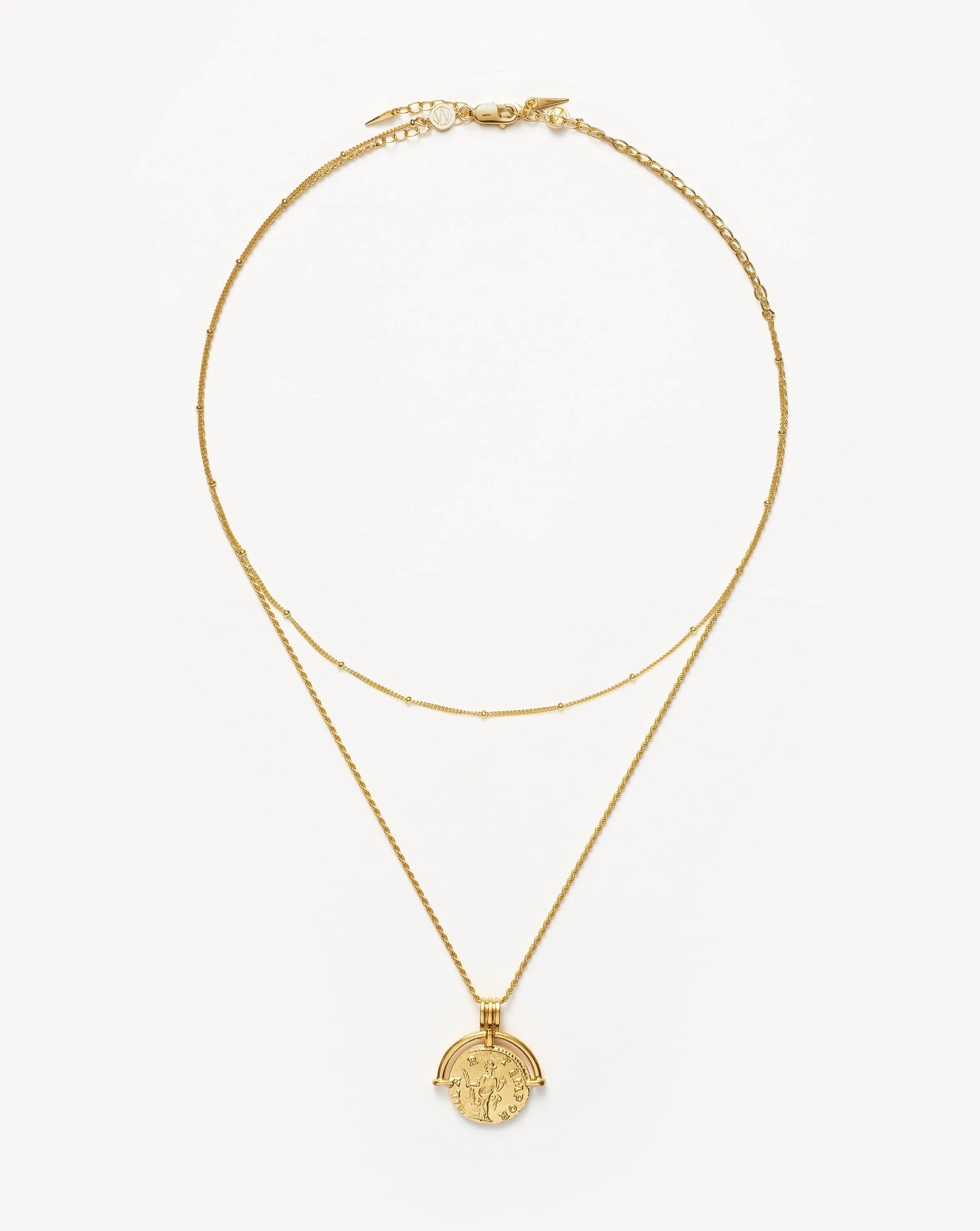 Lucy Williams Roman Arc Chain Necklace Set | 18k Gold Vermeil