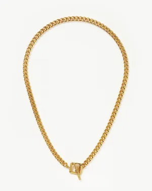 Lucy Williams T-Bar Chain Necklace | 18k Gold Plated