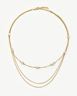 Magma & Twisted Double Chain Necklace Set | 18k Gold Vermeil