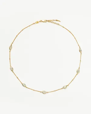 Magma Gemstone Charm Choker | 18k Recycled Gold Vermeil on Recycled Sterling Silver