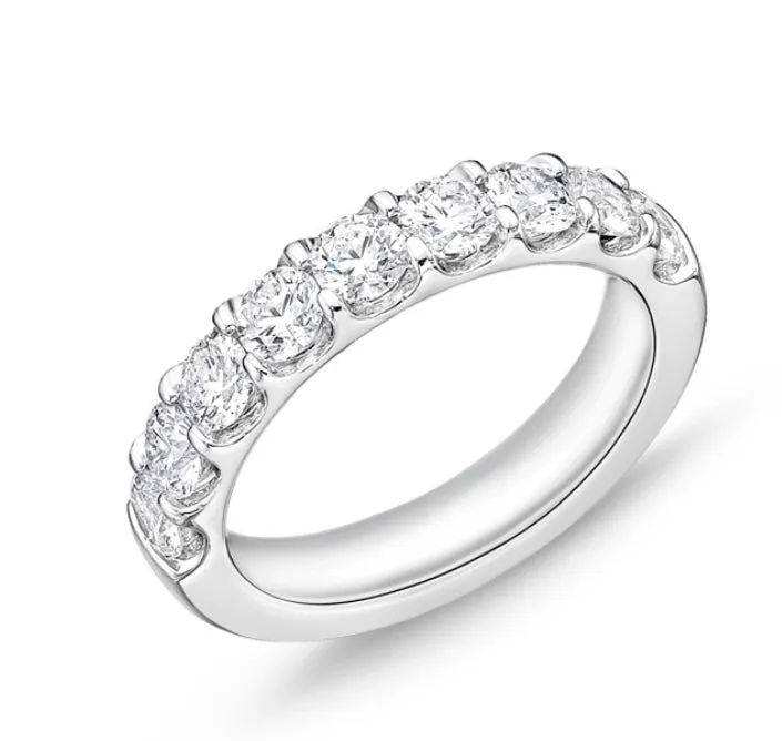 MEMOIRE- ODESSA 9-STONE DIAMOND BAND 1.57TW